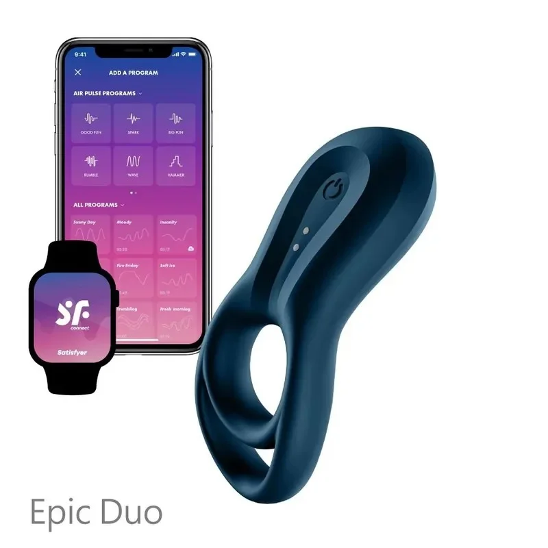 德國 Satisfyer｜Epic Duo 智能男士精力雙環