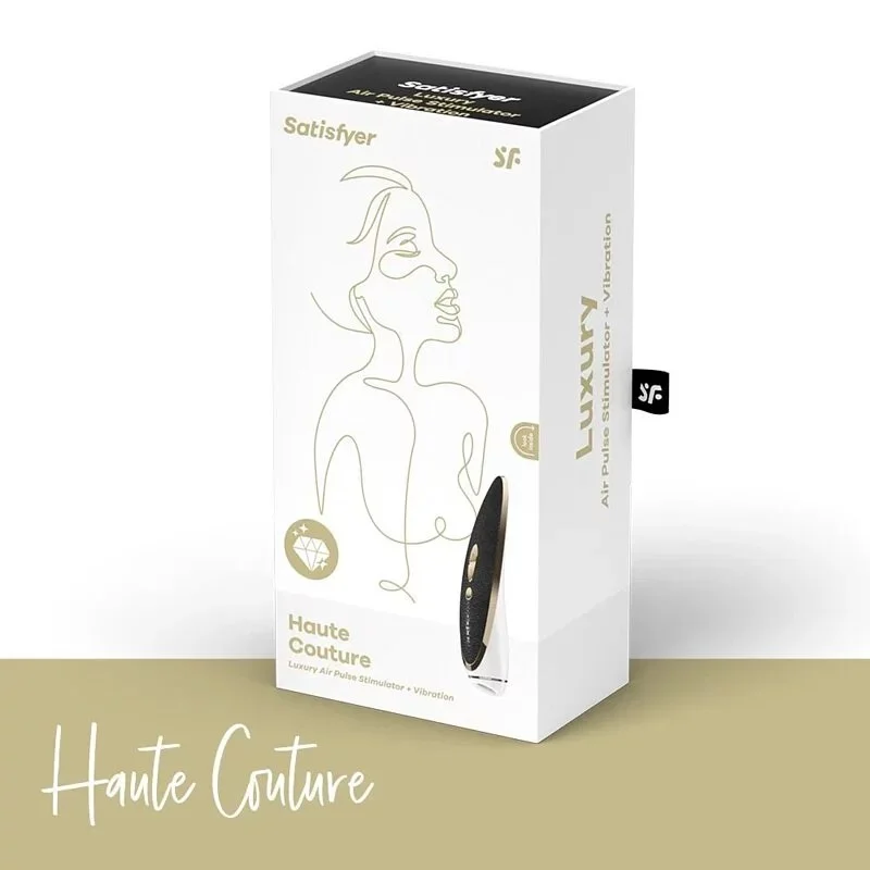 德國Satisfyer Haute Couture 奢華黑金吸吮陰蒂震動器