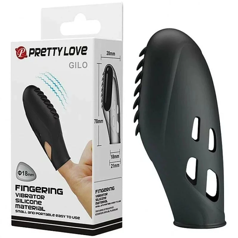 Pretty Love．GILO 多點按摩強力震動指套-II 震動手指套 手指狼牙套