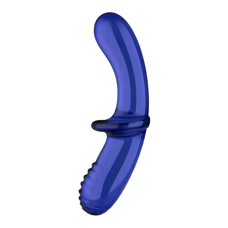 德國Satisfyer Double Crystal 雙向玻璃按摩棒(晶藍)
